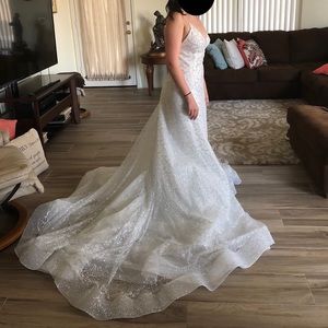 Sheer + Sparkling Wedding Dress